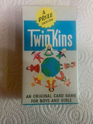 Vintage Twin Kins Play - Mor Card Game Complete Arrco Playing Card Company