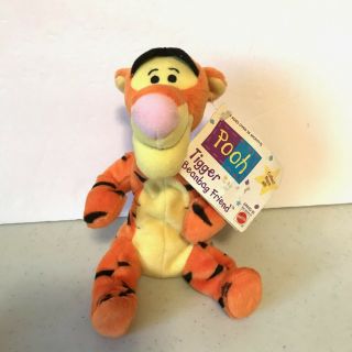 Disney Tigger Plush Stuffed Animal Winnie The Pooh Bean Bag Friend Mattel W Tag