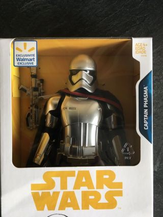 Nib Star Wars Storm Trooper Captain Phasma 12 Inch Action Figure With Blaster