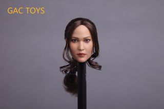Gactoys Gc003 Type A 1/6 Scale Female Head Carving Braided Hair F 12 " Figures