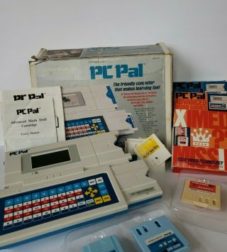 Pc Pal Vintage Computer Game V Tech Cartridges Disks