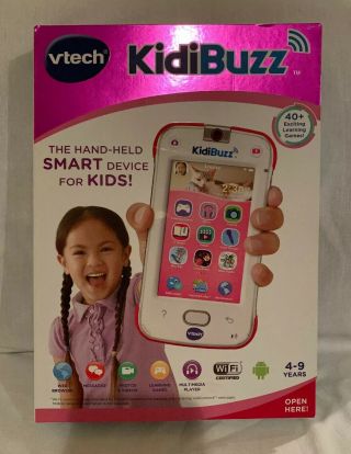 Vtech 80 - 169550 Kidibuzz Smart Device Toy Phone For Kids - Gently W/box Pink