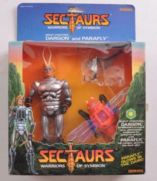 Vintage 1984 Misb Sectaurs Warriors Of Symbion Dargon & Parafly Coleco