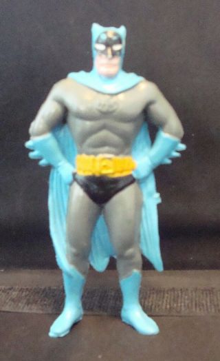 Vintage 1970s Chemtoy " Batman " 4 " Hard Rubber Figure (c) N.  P.  P.  1974