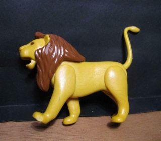 Vintage Fisher Price Adventure People 304 Safari Zoo 1975 Male Lion Jaw Opens