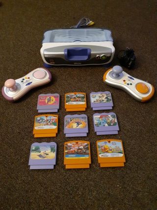 Vtech Vsmile Motion Active Learning System Tv Game Console W/ 9 Games
