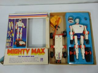 Vtg Tomy Mighty Max The Maximum Man W/ Box