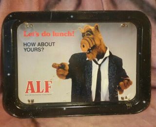 Vintage Alf Metal Tv Tray 1987 " Let 