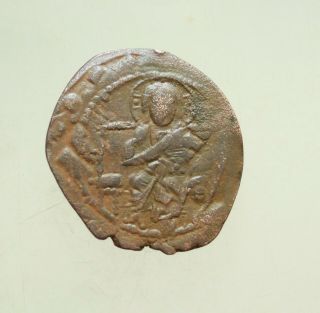Anonymous Constantine Ix Ca.  1042 - 1055.  Ae33mm Follis Christ Seated