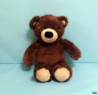 Build A Bear Dark Brown Teddy Bear Plush 15 " Stuffed Animal Toy Bab