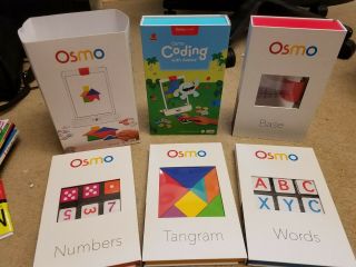 Osmo Genius Kit (numbers,  Words,  Tangram),  Coding With Awbie,  And Creative Set