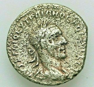 Roman Provincial Trajan Decius Ad Tetradrachm 9.  83gr;25mm/ Laureate,  Draped And