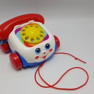 Fisher Price Chatter Phone Telephone 2000 Toddler Pull Along Toy