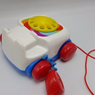 Fisher Price Chatter Phone Telephone 2000 Toddler Pull Along Toy 3