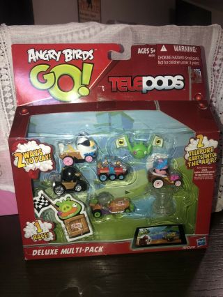 Angry Birds Go Telepods Deluxe Multi - Pack Figure Set Box - Worn Out