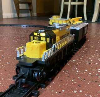 Caterpillar Cat Motorized Construction Express Train Set Euc Diesel Kids