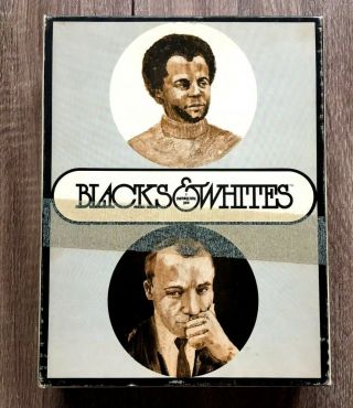 Blacks & Whites A Psychology Today Role Identity 1970 Board Game B&w 1st Edition