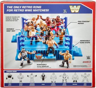 WWE Official Retro Wrestling Ring play set with removable steps 3
