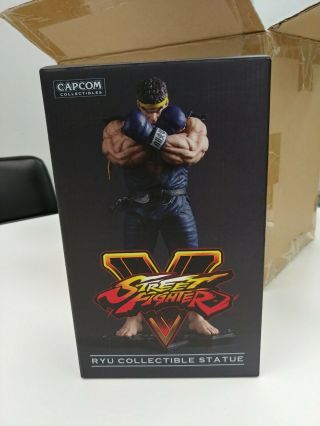 Street Fighter V 10 " Ryu Blue Variant Color Capcom Collectible Statue