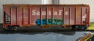 Ho Scale Santa Fe Covered Hopper Weathered Boxsgchw