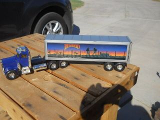 Vintage Ertl Peterbilt Conventional Semi Truck Tractor Red Brand Farm Fence Wire