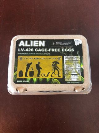 D596 Alien Lv - 246 Cage - Eggs 6 Pack W/ 3 Facehuggers 1:12 Scale Neca (2015)