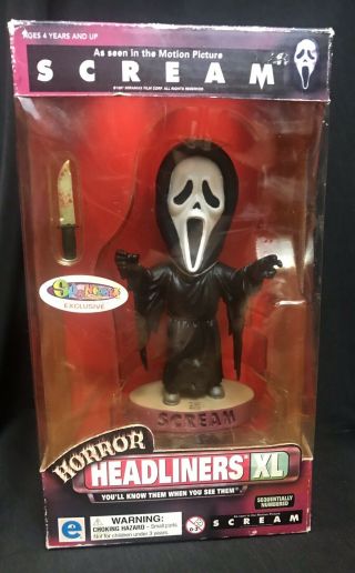 1999 Horror Headliners Xl Scream Ghost Face Limited Edition Spencers /15000