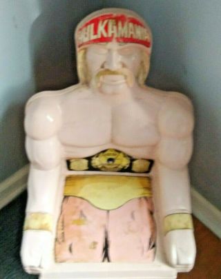 Vintage 1991 Wwf Wwe Titan Sports Hulk Hogan Hulkamania Kids Swivel Chair