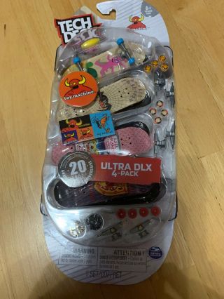 Tech Deck Toy Machine Skateboard/fingerboard - Ultra Dlx 4 - Pack,  20th Anniversary