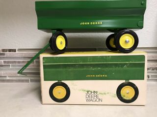 Collectible Vintage John Deere Flare Wagon W/original Box Ertl Co.  529 Diecast