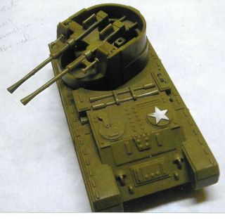 Vintage Pyro Plastic Military Twin 40mm Gun Motor Carriage Us Army
