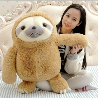 Cute Giant Sloth Stuffed Plush Animal Doll Soft Toys Pillow Cushion Gift 1p