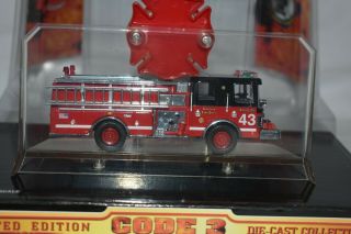 Code 3 1:64 City Of Chicago Fire Department 12316 Fire Engine 43