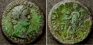Domitian - As,  Rev.  Moneta