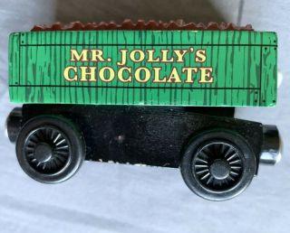 Thomas Wooden Railway Train Car Mr Jolly’s Chocolate Rickety Troublesome Truck