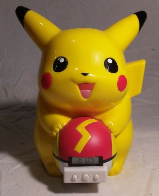 Pokemon Pikachu Figure Digital Alarm Clock Nintendo Vintage Pokemon Sounds