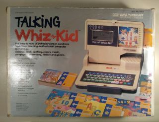 Vintage 1986 Vtech Computer Talking Whiz Kidtoy Complete Still