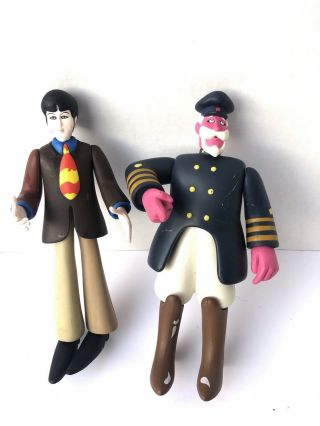 The Beatles Mcfarlane Toys Yellow Submarine Paul W/ Captain Fred Figures 1999