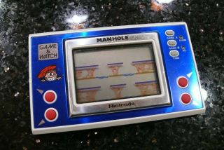 Nintendo Manhole Electronic Handheld Lcd Video Game And & Watch ✨ Gorgeous✨