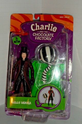 Nib Charlie And The Chocolate Factory Willy Wonka Action Figure - Funrise