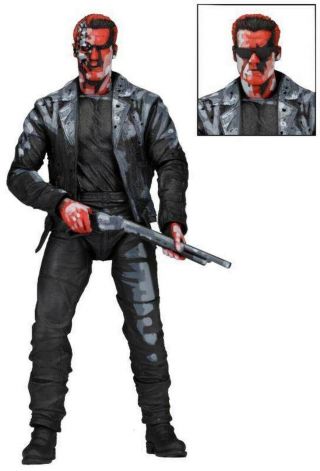 Neca Terminator 2 Judgement Day Ultimate 7 " T - 800 Video Game Action Figure