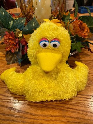 Soft Plush Sesame Street Yellow Big Bird Hand Puppet By Gund 2012