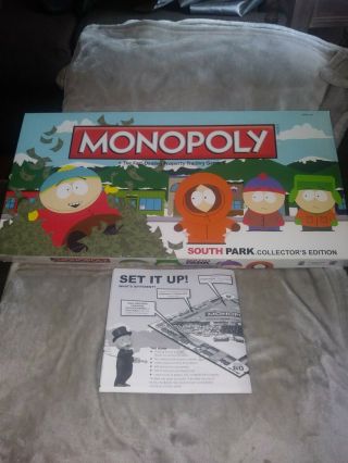 Rare South Park Comedy Central Monopoly Board Game Missing Stan Piece Some Hotel