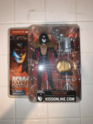 Mcfarlane Toys Kiss Creatures The Fox Eric Carr Drummer Figure Drums