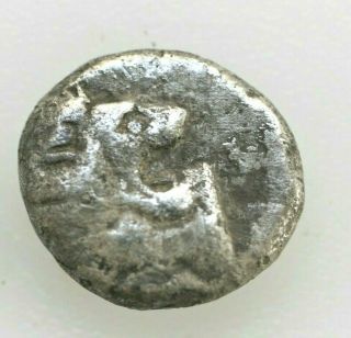 Greek Coins Ionia,  Miletos,  V Century Bc,  Obol,  Ar 0.  98gr;11mm,  / Lion’ Head.  R