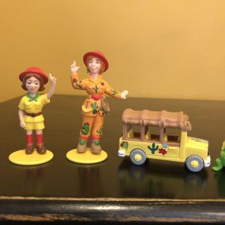 The Magic School Bus Vintage Hasbro Figures Set Toy Liz Mrs.  Frizzle Dessert 3