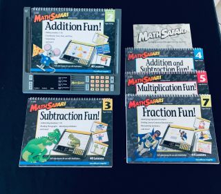 Math Safari Electronic Learning System With 5 Books