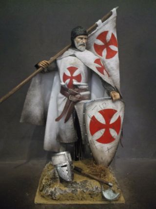 12 " Custom Gualdim Pais,  Portuguese Templar Knight Crusader 1/6 Figure Ignite
