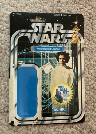 Vintage Kenner Star Wars Princess Leia 20 Back 1978 Cardback Great Shape Card