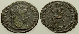 049.  Roman Bronze Coin.  Divo Claudius Ii.  Ae 1/4 Follis.  Siscia.  Emperor Std.  Vf